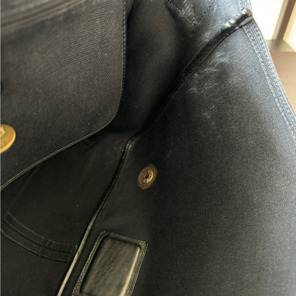 MULBERRY Messenger Satchel Document Shoulder Bag Gray Canvas - Picture 9 of 16